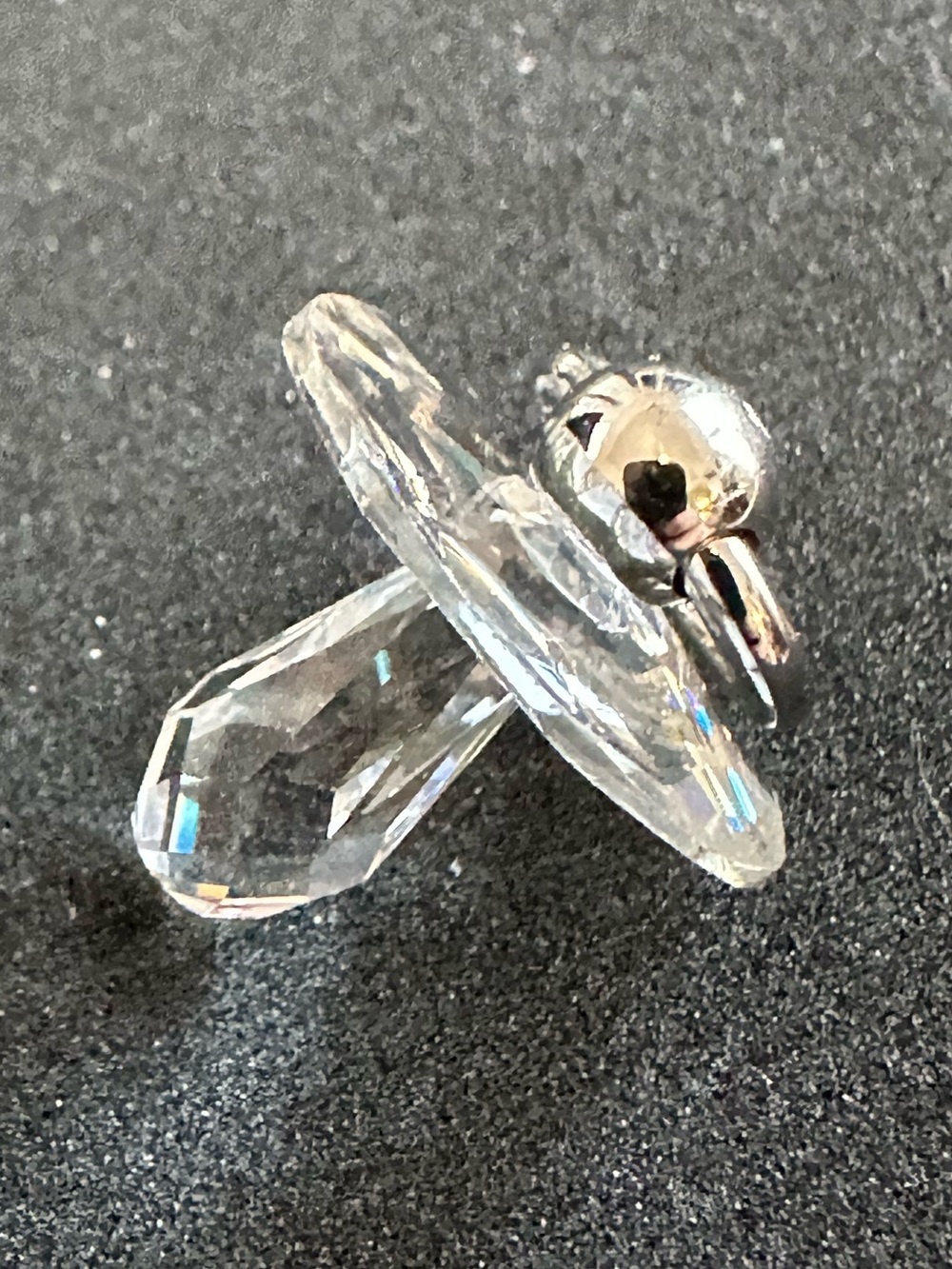 Swarovski Crystal Memories Pacifier Figurine 626862 Retired Pendant Soother